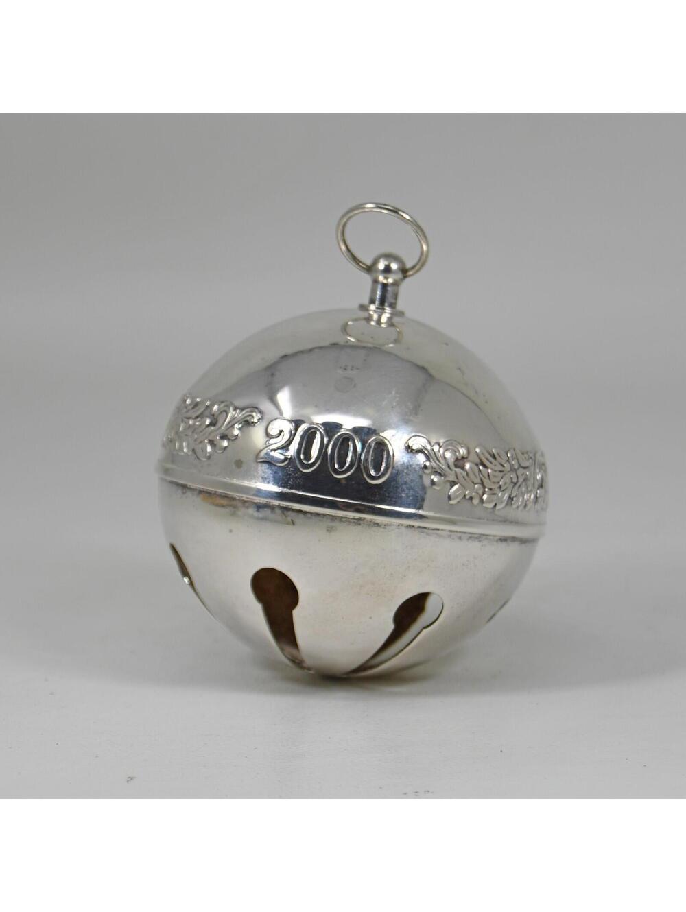 Wallace Silversmiths 2000 Sleigh Bell Christmas Ornament Silver Plate VTG NO BOX
